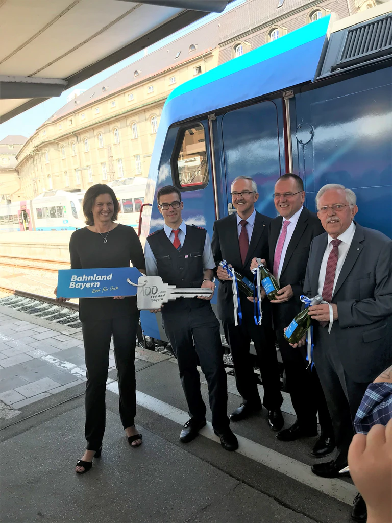 Einweihung der E-Lok mit Ilse Aigner am Hauptbahnhof München