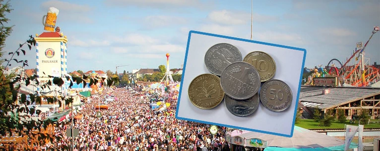 Umtausch: Auf der Wiesn kann DM in Euro gewechselt werden