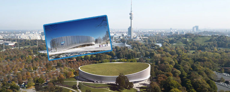 so soll die neue Sportarena aussehen- — © Bilder: 3XN Architects & MIR / Red Bull Content Pool