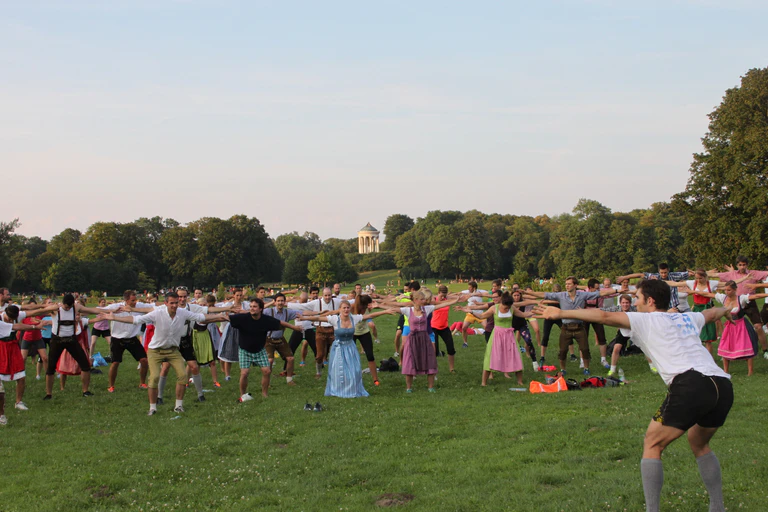 Lederhosen-Training in München