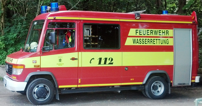Einsatz der Wasserrettung Feuerwehr