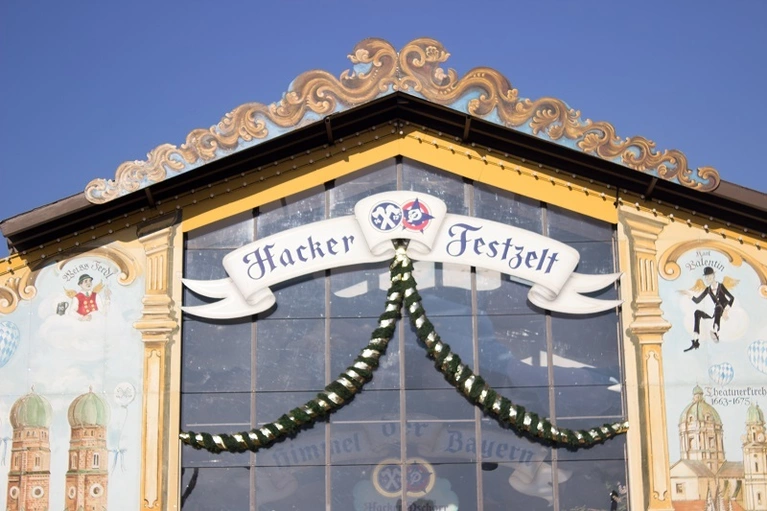 hacker festzelt oktoberfest wiesn von vorne
