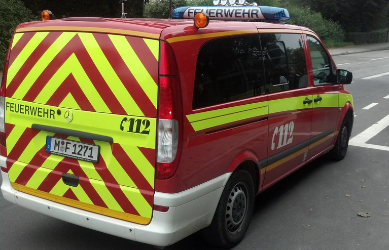 Feuerwehrauto im Einsatz