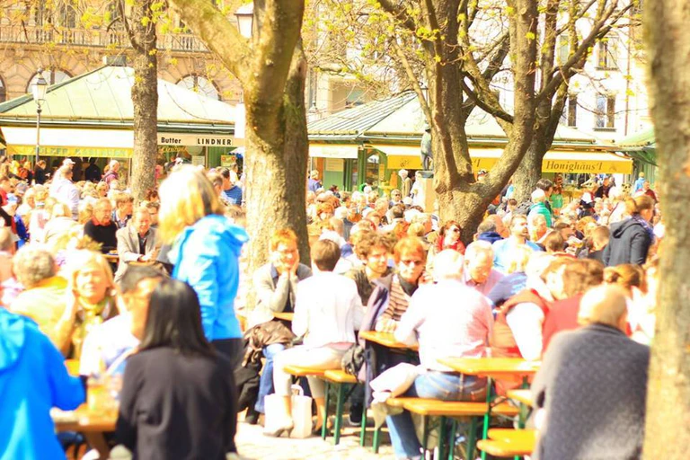 Viktualienmarkt Sommer Leute