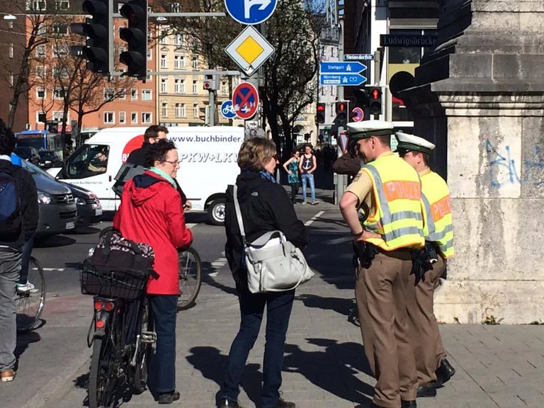 Verstärkte Fahrradkontrollen der Polizei in München