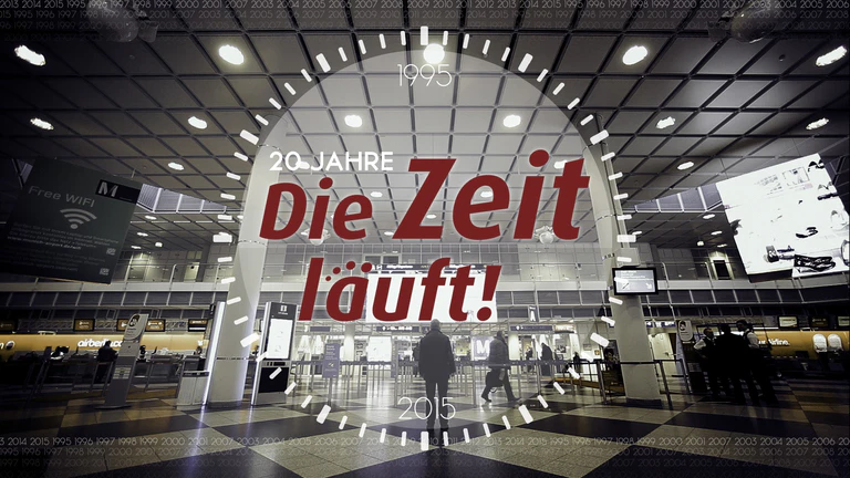 Jubiläum Grafik "Die Zeit läuft" — © Bereits seit 20 Jahren moderiert Barry Werkmeister die Sendung "Die Zeit läuft"