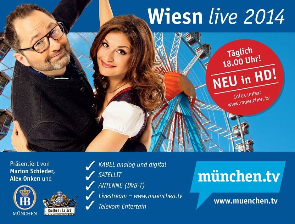 Flyer zur Wiesn-Sendung Oktoberfest live 2014