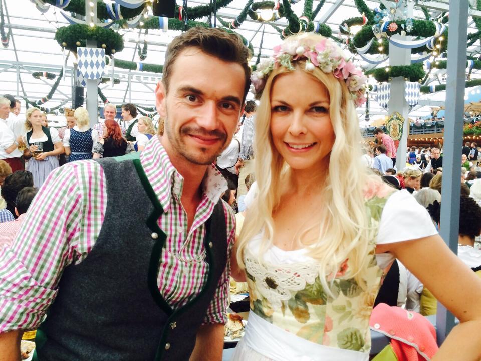 Florian Silbereisen Wiesn Oktoberfest, Florian Silbereisen mit Tina Kaiser auf der Wiesn