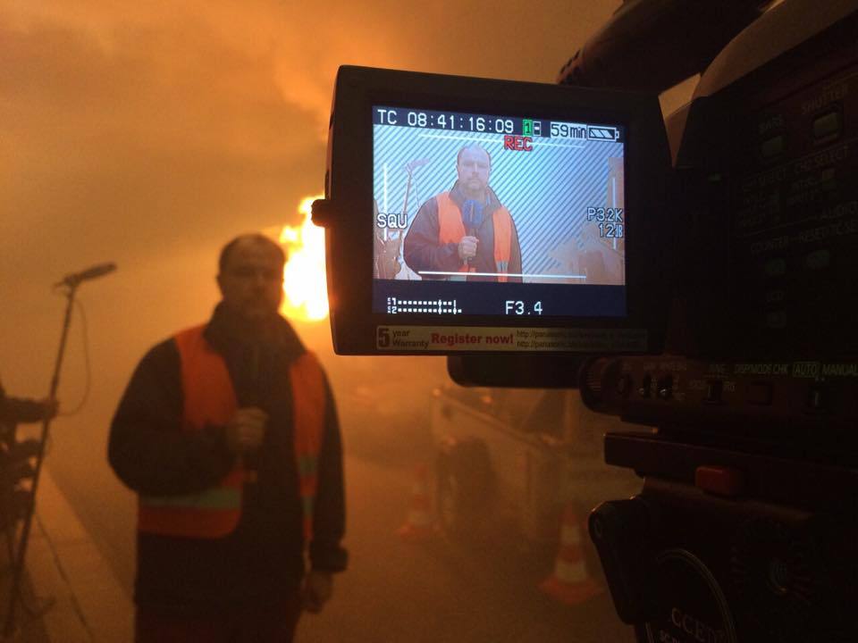 Brandmeldeübung im Luise-Kiesselbach-Tunnel, Verraucht: München.tv Reporter Markus Haiß bei der Brandmeldeübung im Luise-Kiesselbach-Tunnel