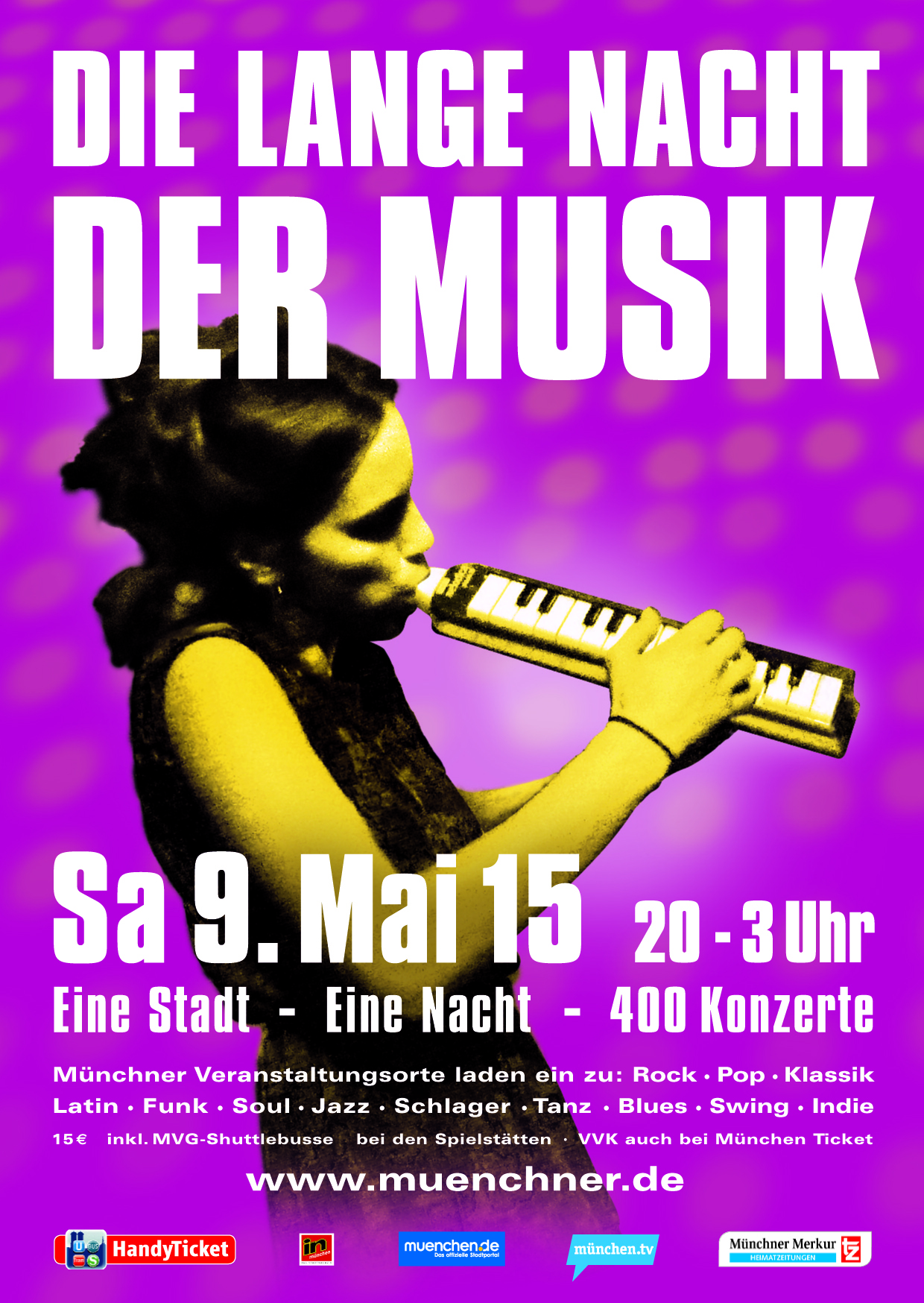 Die lange Nacht der Musik findet am 9. Mai statt. 