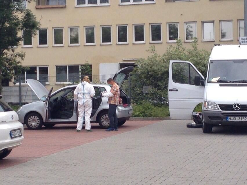 Spurensicherung am Lidl-Parkplatz, Spurensicherung am Lidl-Parkplatz