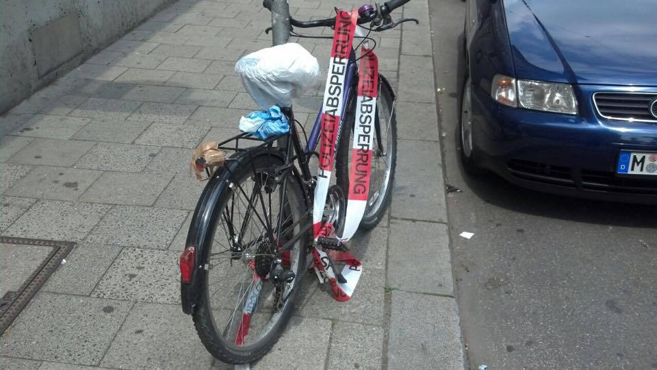 Unfall mit Fahrrad in München, Das verunfallte Fahrrad
