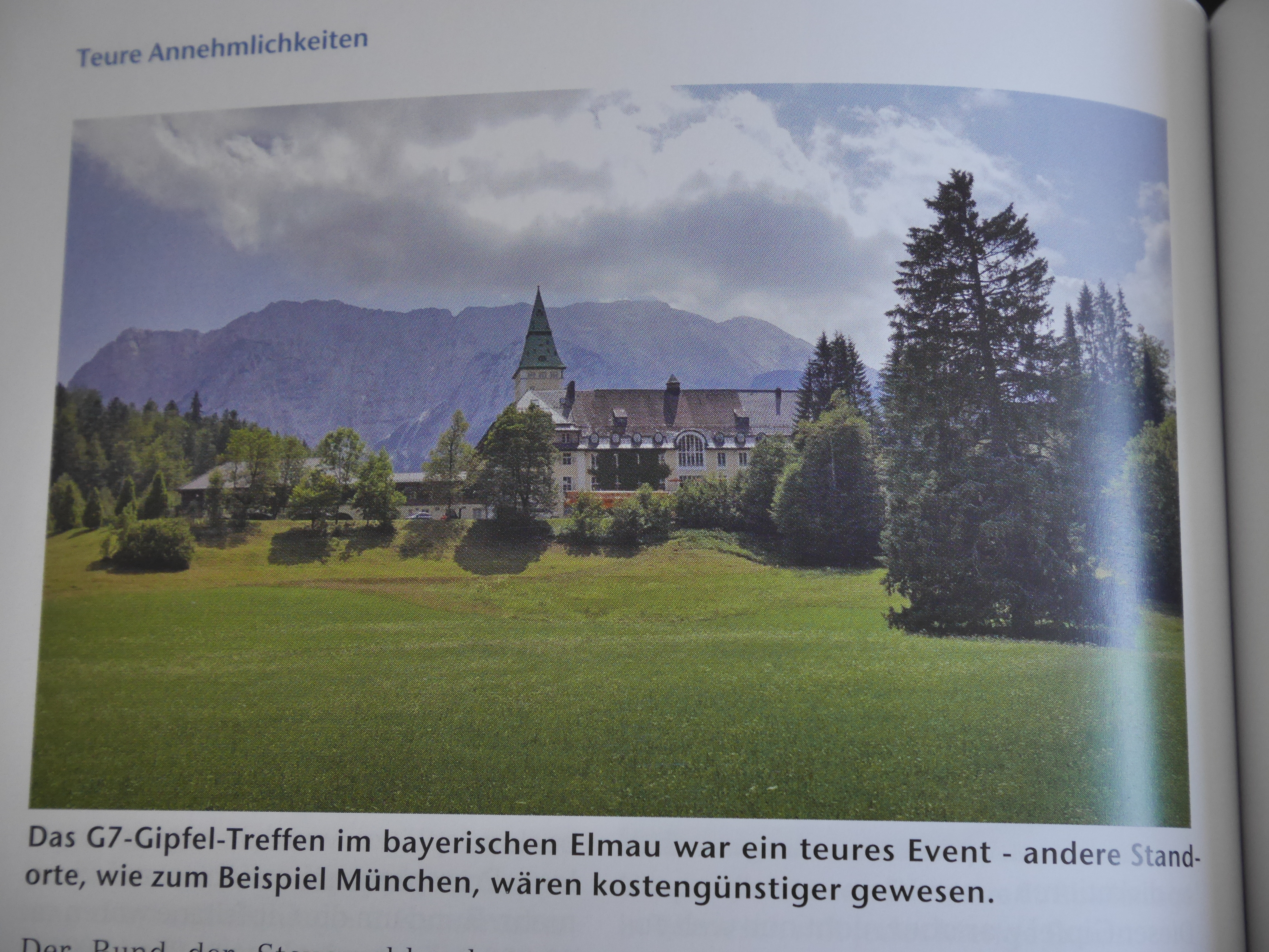 Bund der Steuerzahler: G7-Gipfel in Schloss Elmau, Bund der Steuerzahler: G7-Gipfel in Schloss Elmau