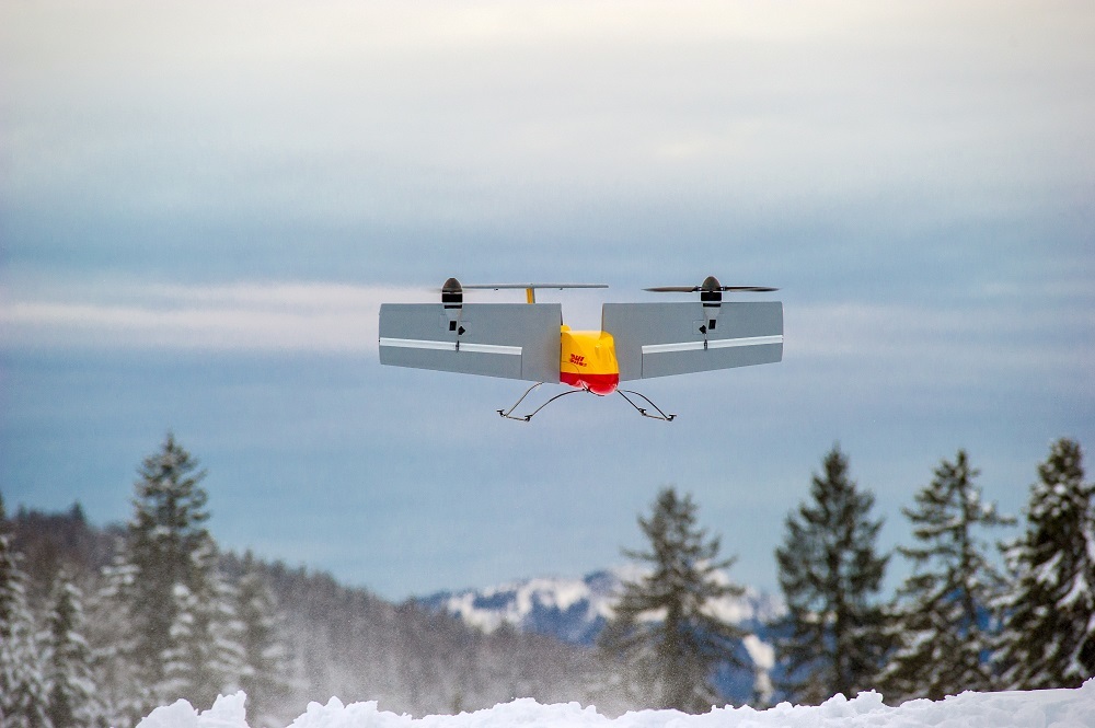 Die Drohne wurde erfolgreich zum Ausliefern der Pakete getestet - Foto: Deutsche Post DHL