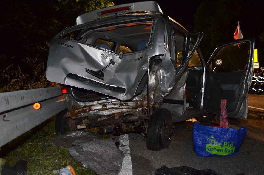 Unfall Staatsstraße, Vier Verletzte, Foto: Polizei
