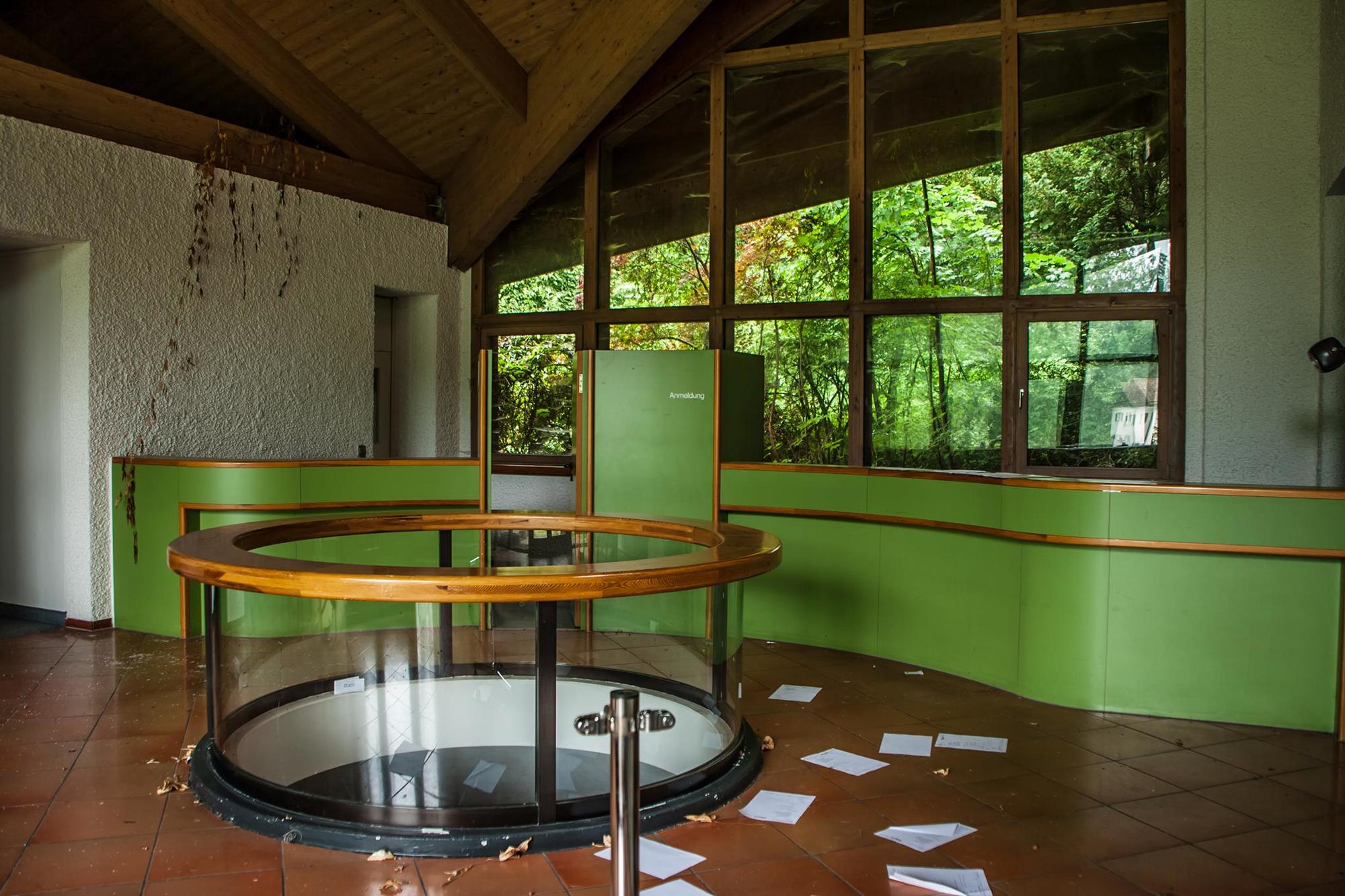 Die ehemalige Anmeldung des Kursanatoriums in Ambach