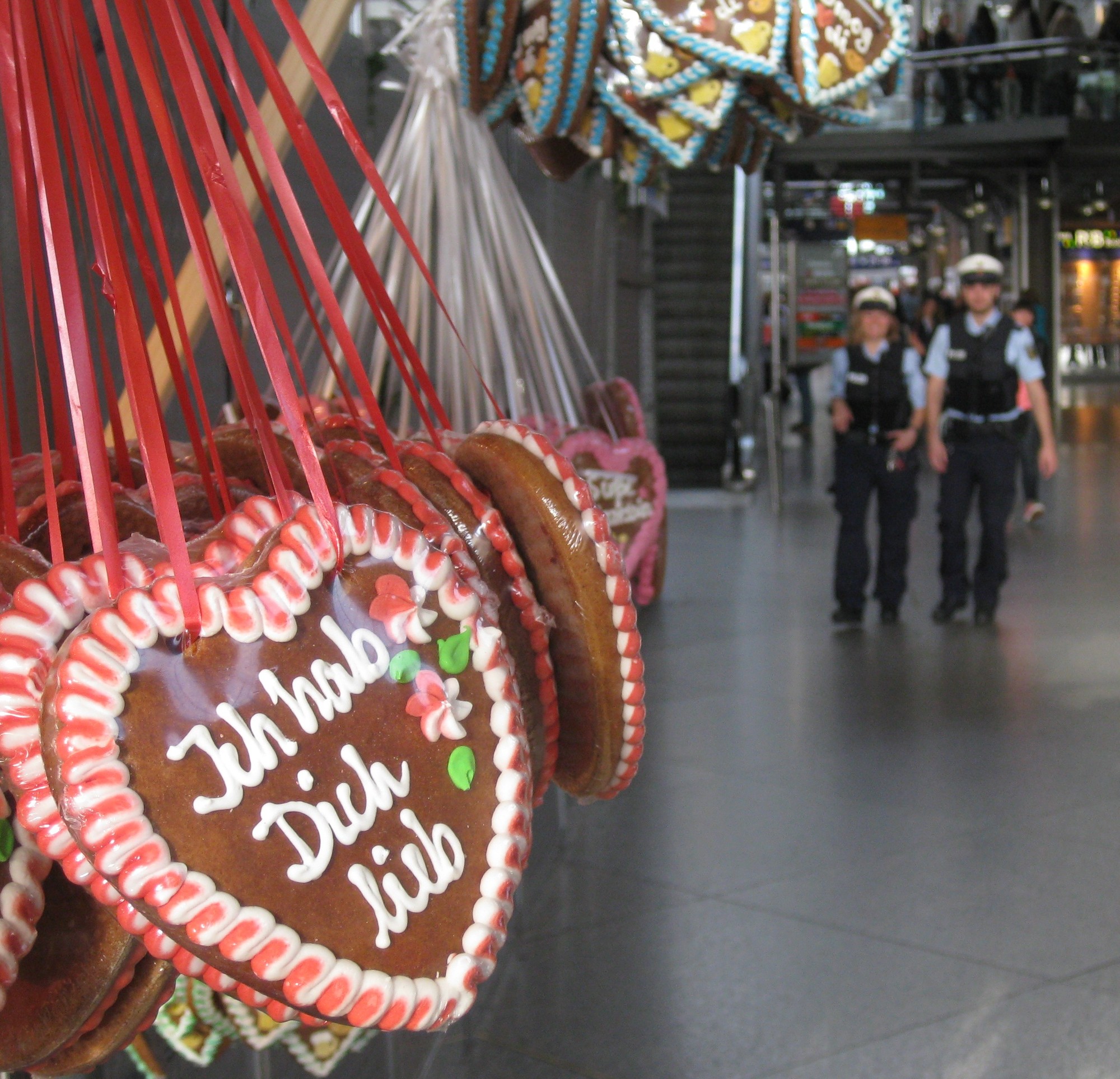 Ich hab dich lieb Herzal der Bundespolzei München, Bild: Bundespolizei München