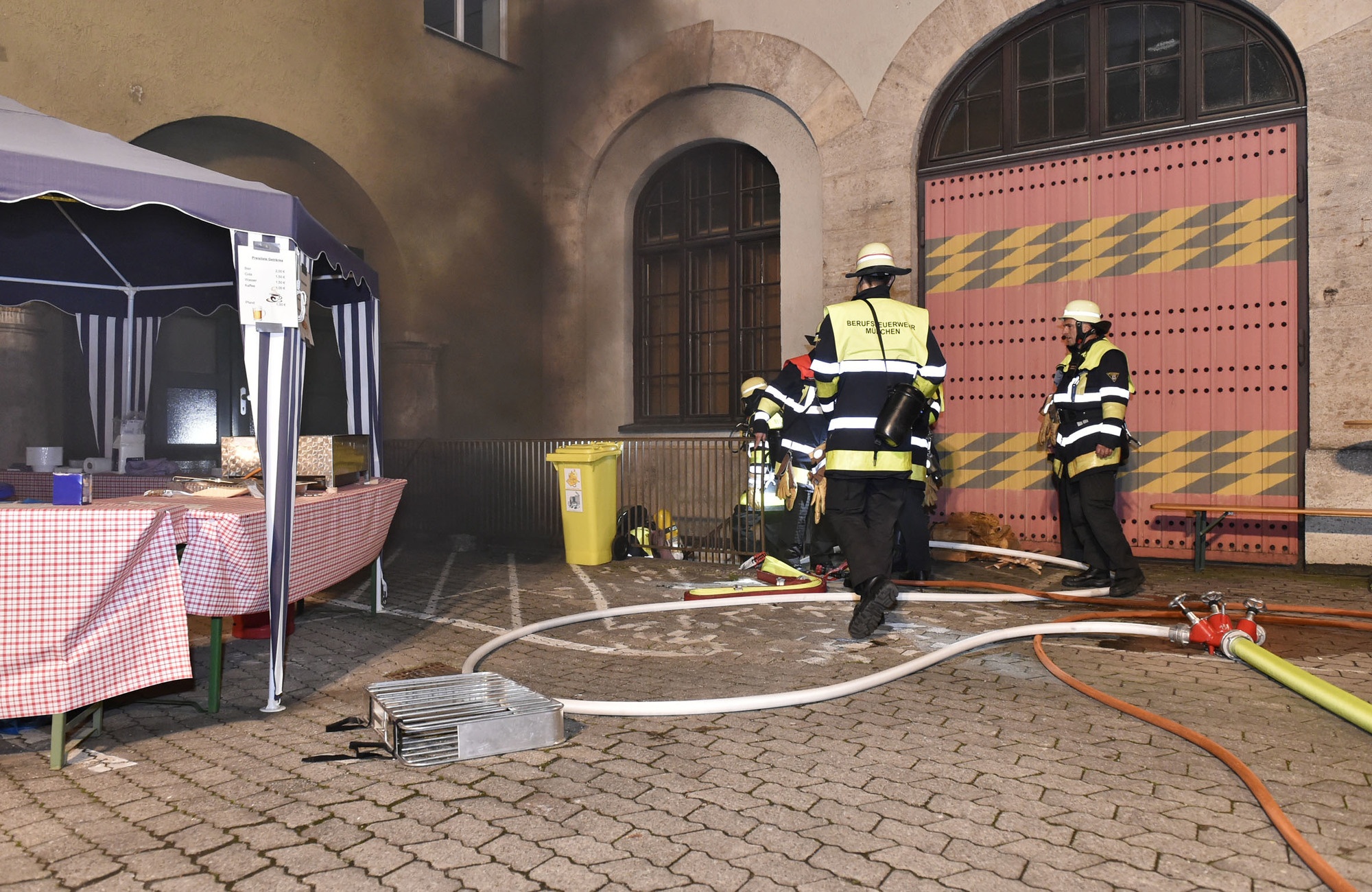 Rauchentwicklung in der Hauptfeuerwache, Foto: Berufsfeuerwehr München