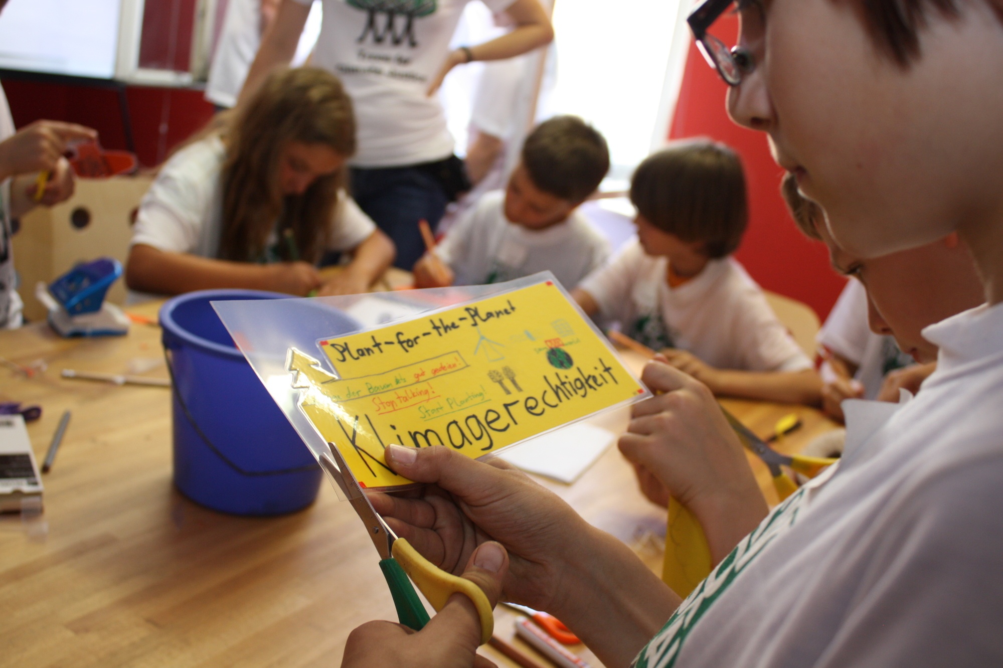 Die Kinder- und Jugend-Initiative Plant-for-the-Planet setzt sich für den Klimaschutz ein. , Die Kinder der Umwelt-Initiative kämpfen für Klimagerechtigkeit. Foto: Plant-for-the-Planet