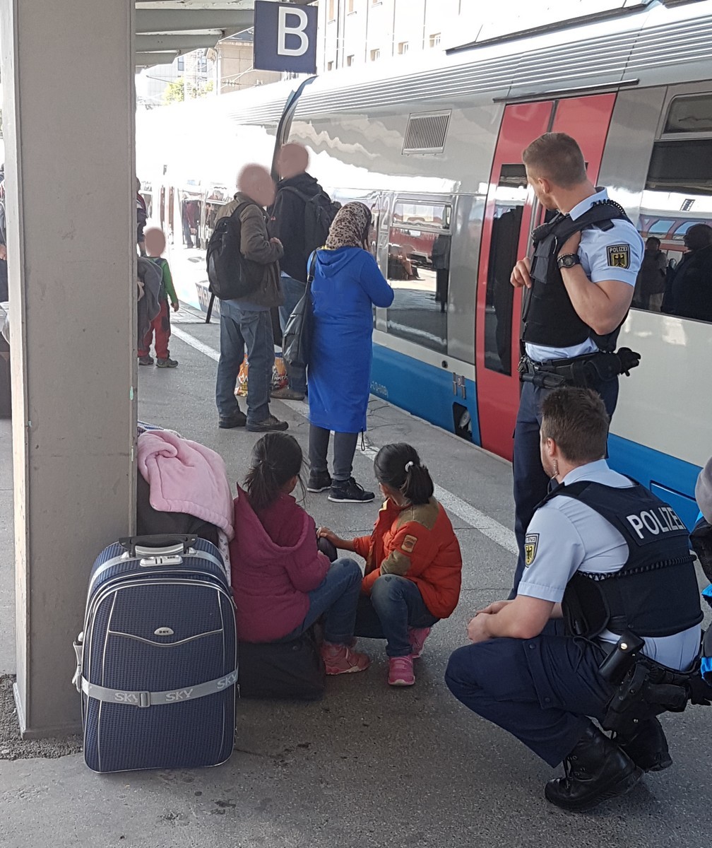 Verlassene Kinder am Münchner Hauptbahnhof, Foto: Bundespolizei