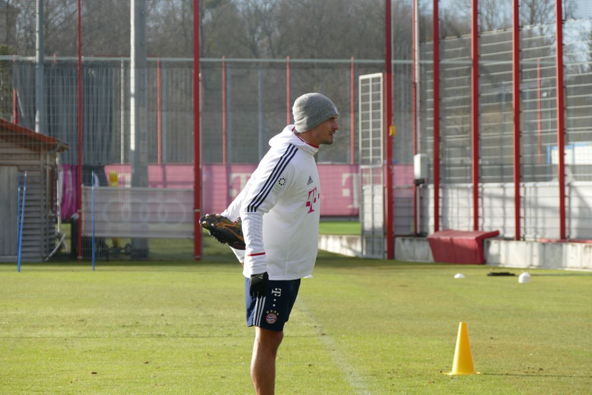Mats Hummels trainierte noch individuell.