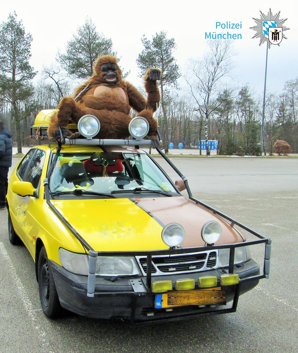 Eines der verkehrsunsicheren Fahrzeuge