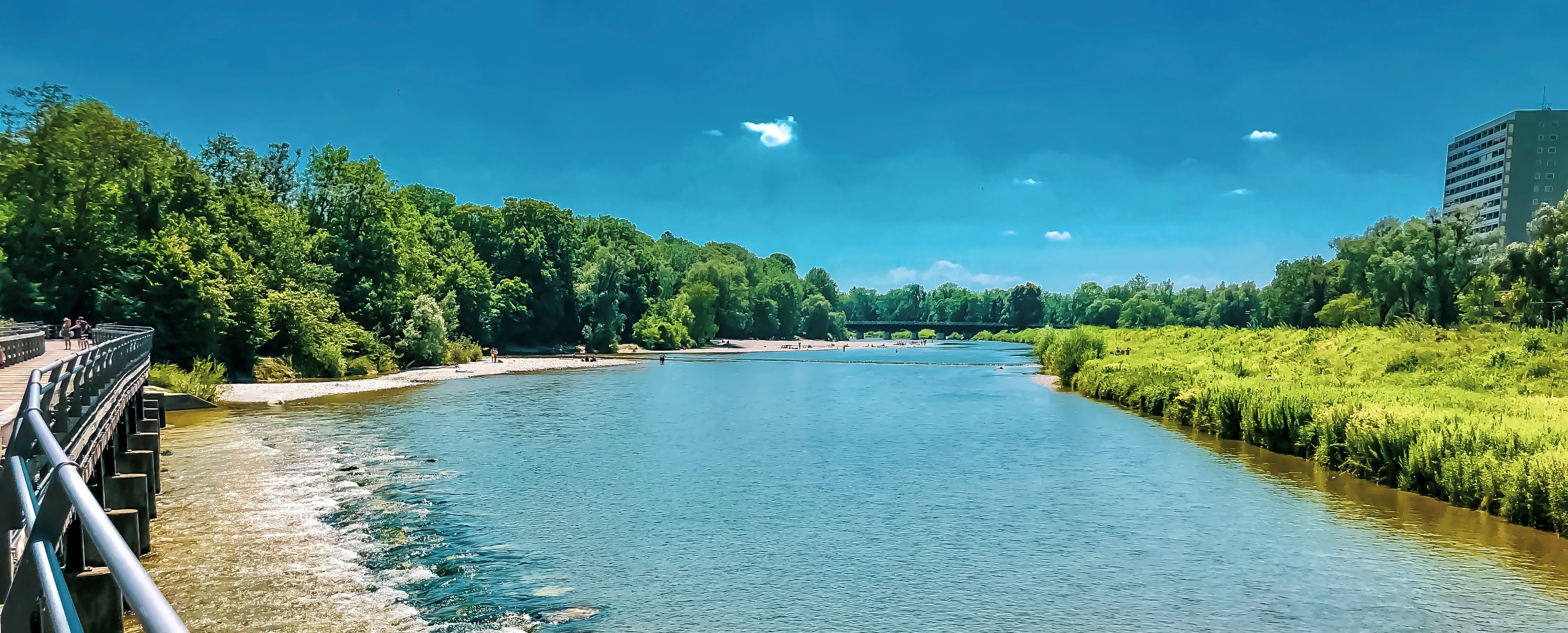 Schöner Platz an der Münchner Isar - Der Flaucher
