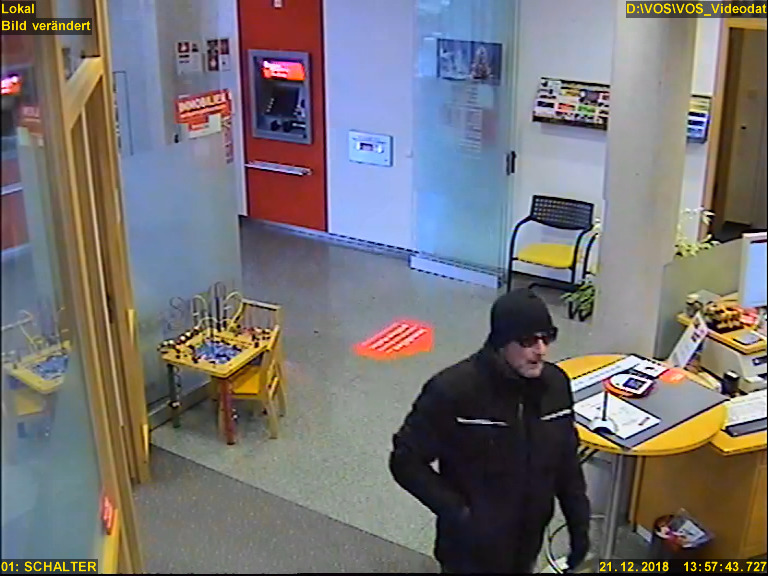Bild aus einer Überwachungskamera , Polizei