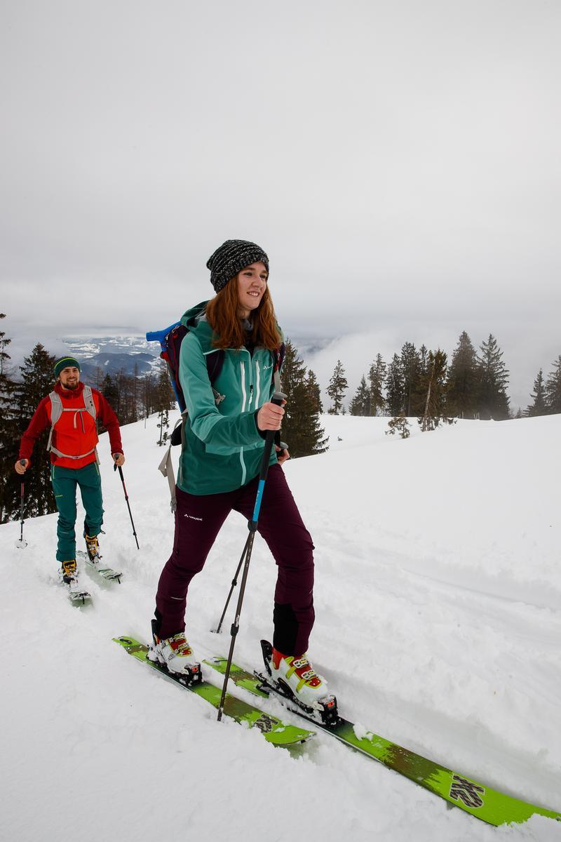 Tourengehen auf der Skipiste, Foto: DAV/Marco Kost