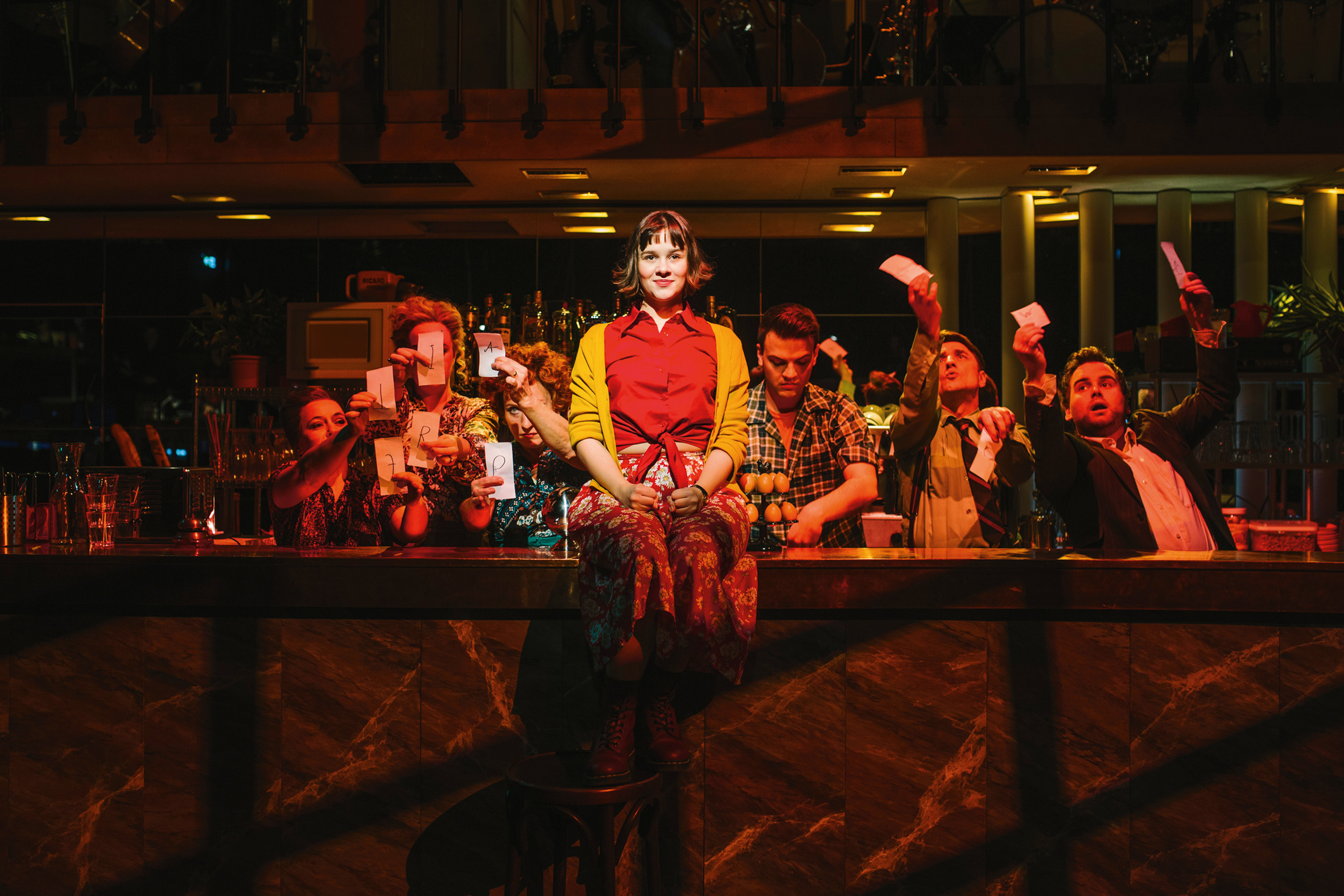 Ein Szenebild aus dem Musical "die wunderbare Welt der Amélie", Stage Entertainment