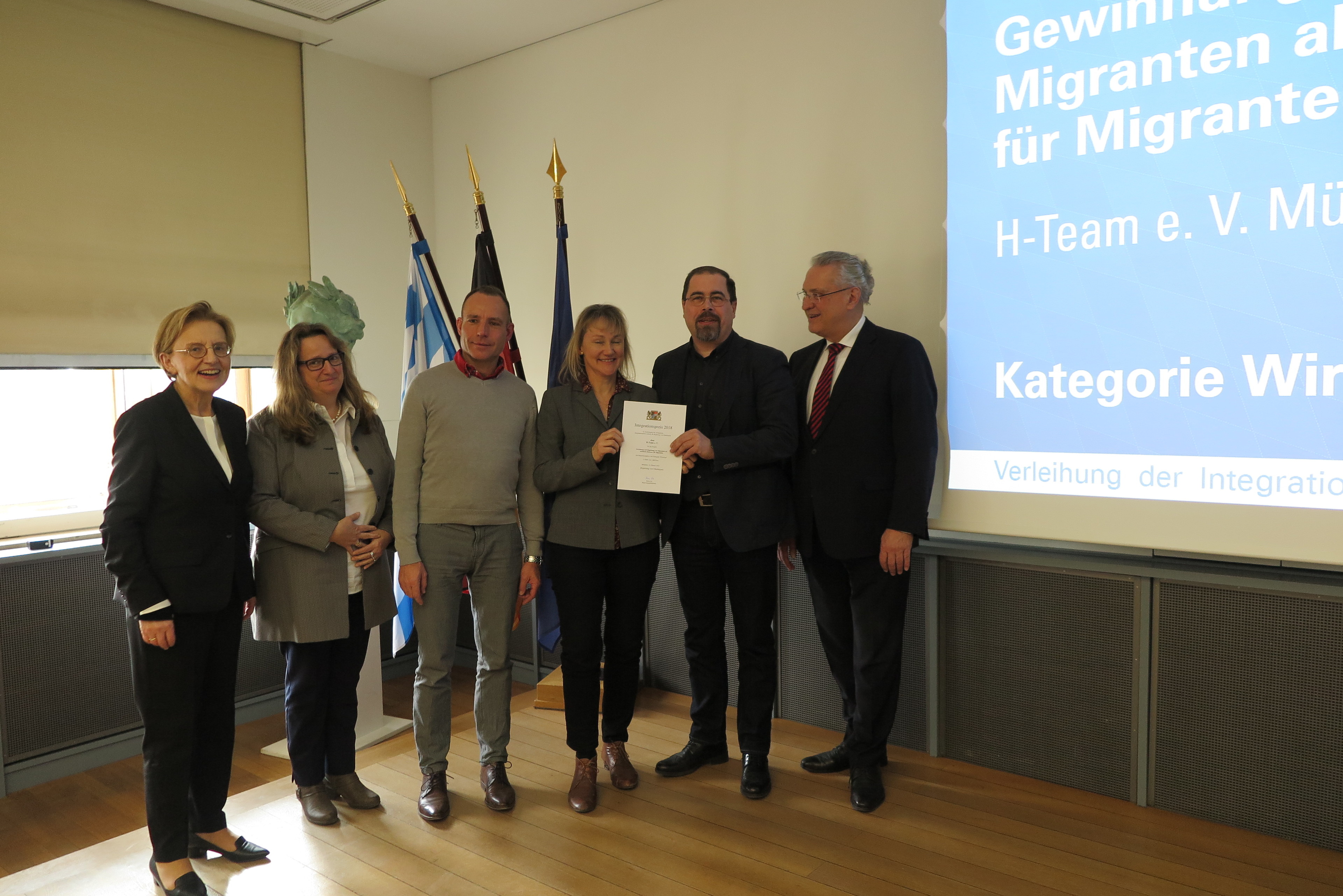 Integrationspreisträger Kategorie Wirtschaft: Betreuungsvereins des H-Team e.V., München